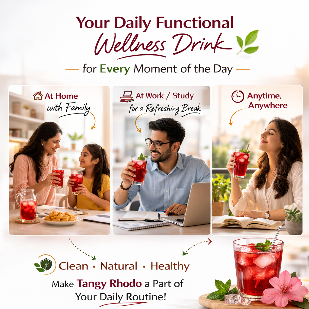 Tangy Rhodo – Instant Healthy Drink Premix (12 Servings)